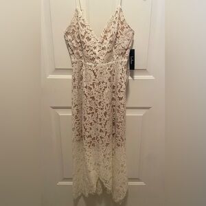 Lulu's Cream Lace Dress